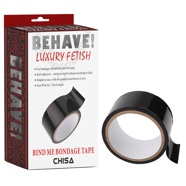 Bind Me Bondage Tape (Black)-CN-887430932