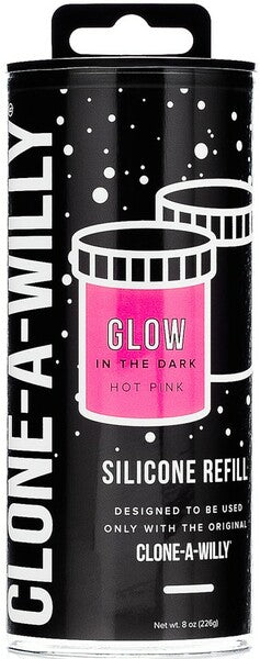 Clone-A-Willy Silicone Refill (Glow Pink)-EL-CW-LGPR