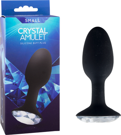 Crystal Amulet Silicone Buttplug - Small-F0141B10PGBX