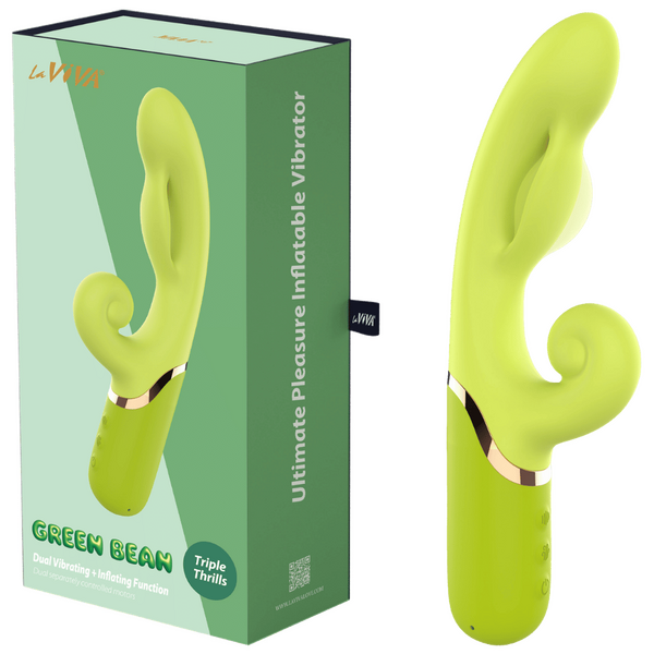 Vibrating / Inflating Green Bean (Green)-LV-840511558