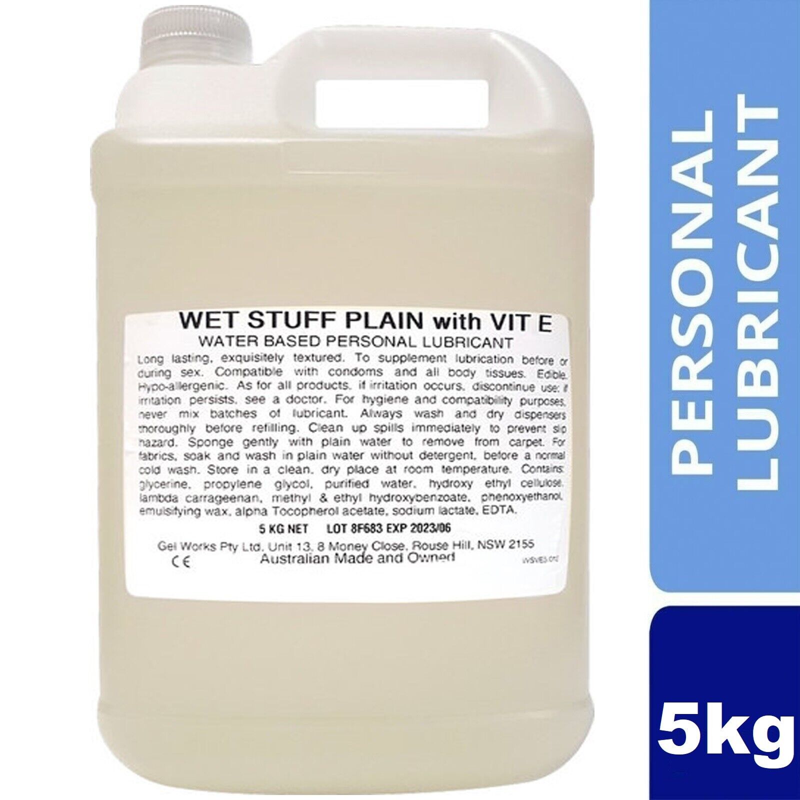 Wet Stuff W Vitamin E 5 kg Lubricant Water Based