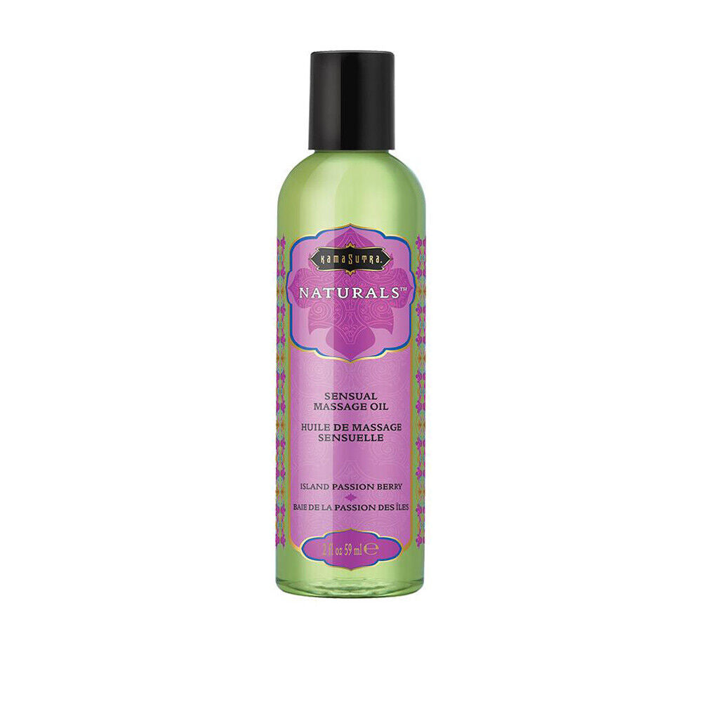 Kamasutra Naturals Sensual Massage Oil Island Passion Berry-59ml