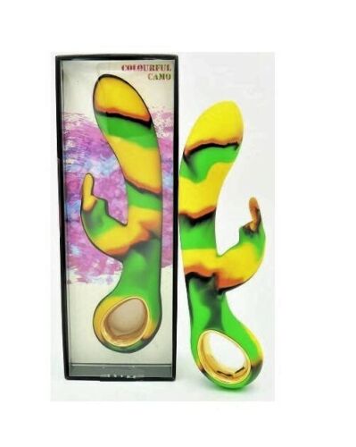Colourful Dini Rechargeable Heating Rabbit Vibrator Clit G Women Camo Sex Toy