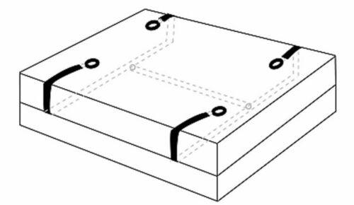 Introductory Bed Restraints Bondage Kit Wrists and Ankles Strap Down - Fetish