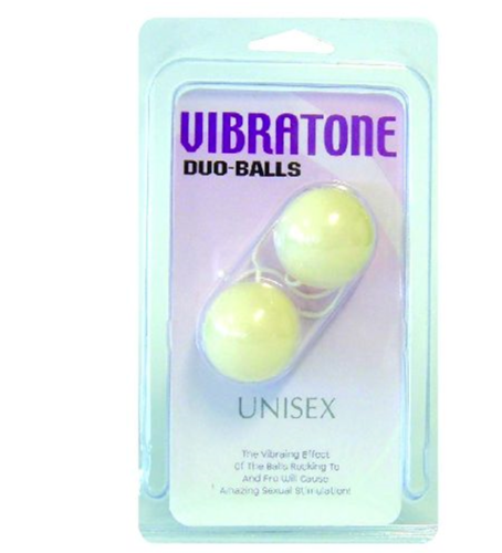 Vibratone Ben Wa Balls Kegel Duo Personal Massager Pelvic Exercise Geisha - White