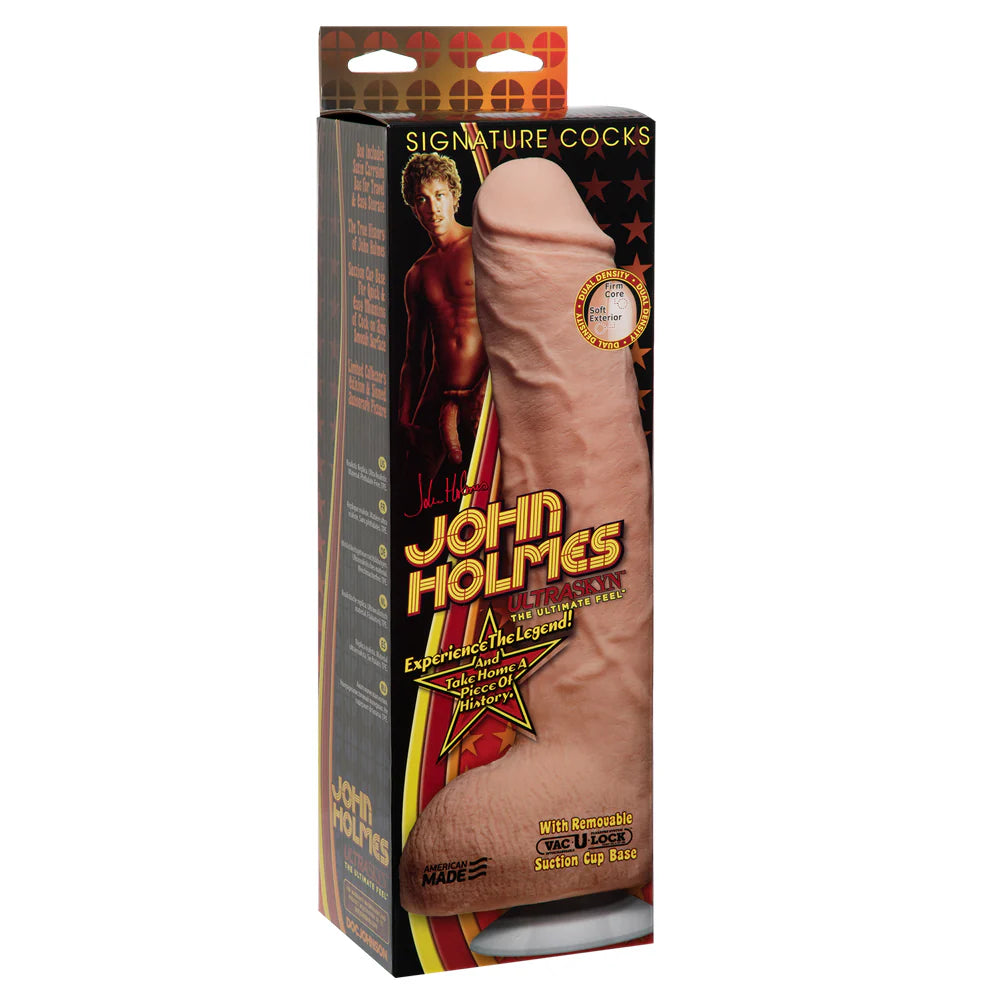 John Holmes Realistic Ultraskyn Cock Dildo 12"