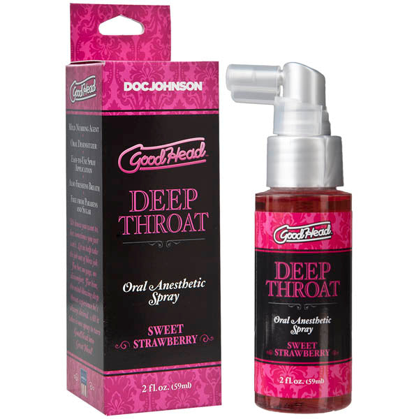 GoodHead Deep Throat Spray strawberry-(1360-18-bx)