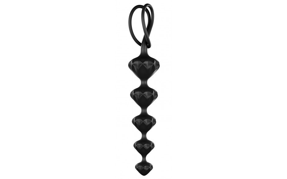 Satisfyer Love Beads - Black 20.5 cm Anal Beads - Set of 2 - Early2bed