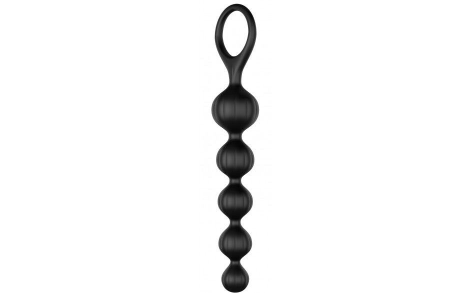 Satisfyer Love Beads - Black 20.5 cm Anal Beads - Set of 2 - Early2bed