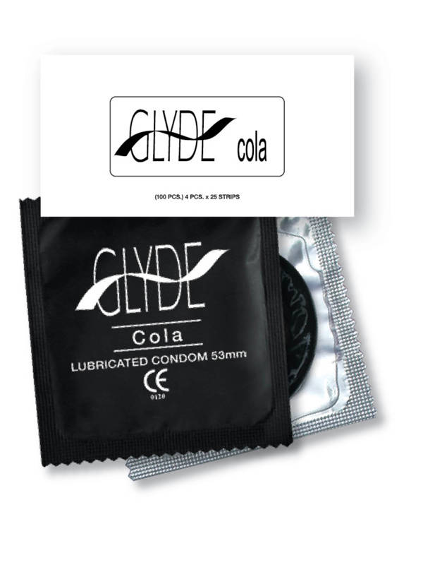 GLYDE FLAVOURED COLA BULK VEGAN CONDOMS 100 Condoms - Early2bed