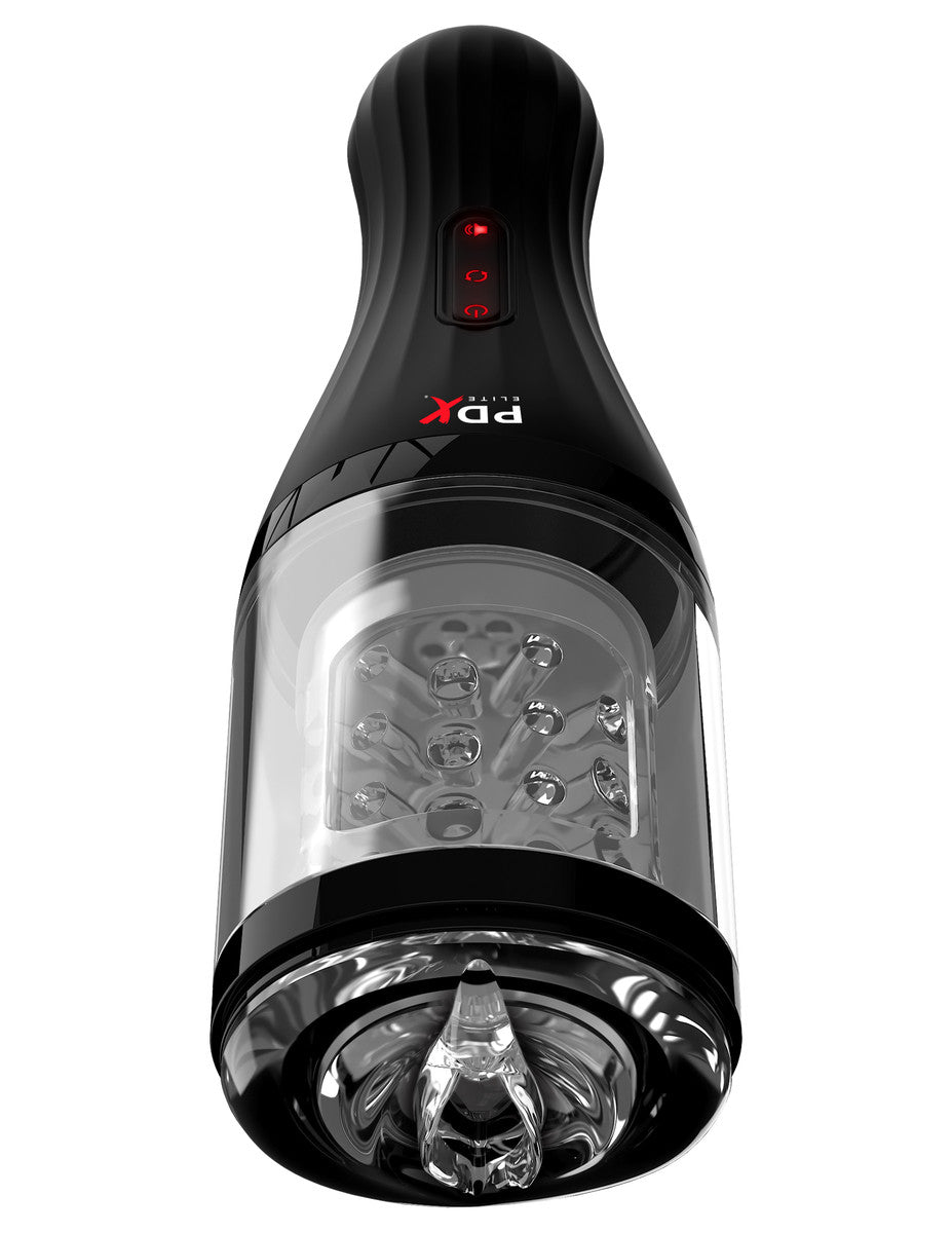 Pipedream Extreme Toyz Elite Talk Dirty Rotobator - USB Rechargeable Powered Masturbator with Sound Effects - Early2bed
