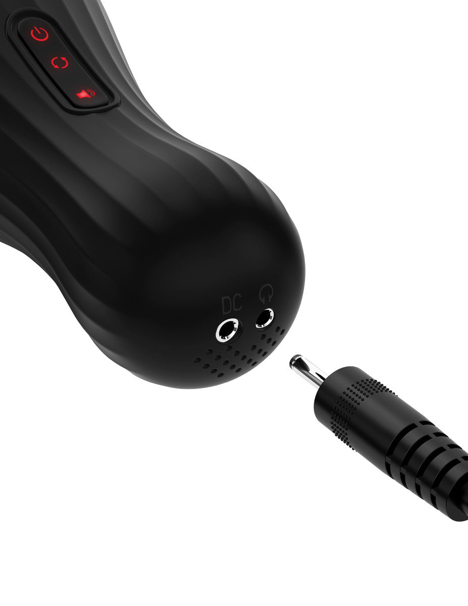 Pipedream Extreme Toyz Elite Talk Dirty Rotobator - USB Rechargeable Powered Masturbator with Sound Effects - Early2bed