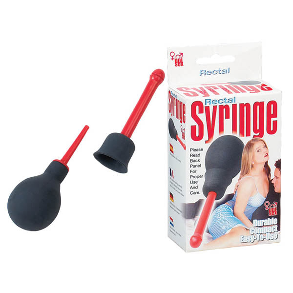 Seven Creations Rectal Syringe Douche - Red Unisex Douche