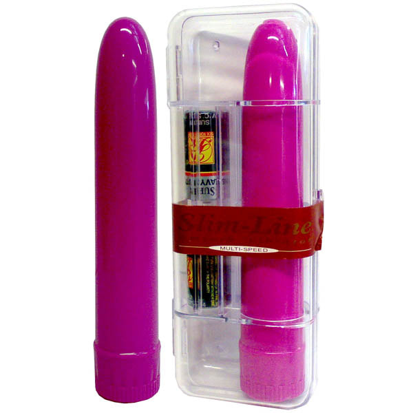 Slim Line - Purple 17.8 cm (7'') Vibrator - 8826LV-PLBX