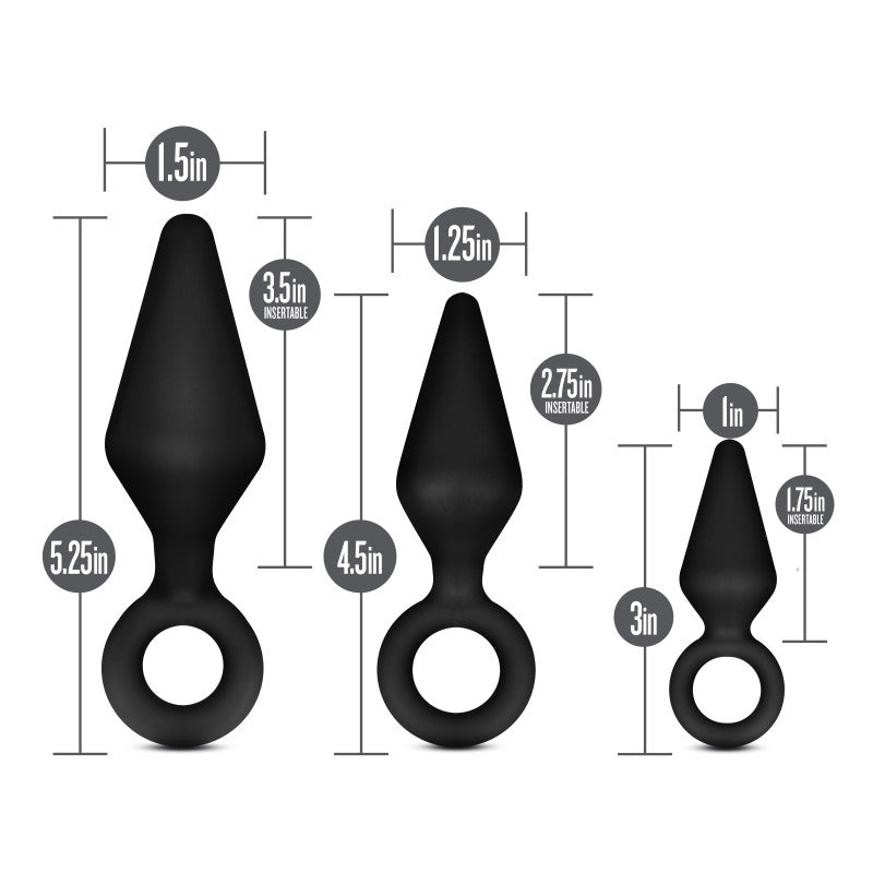 Anal Adventures Platinum Loop Plug Kit-(bl-310175)