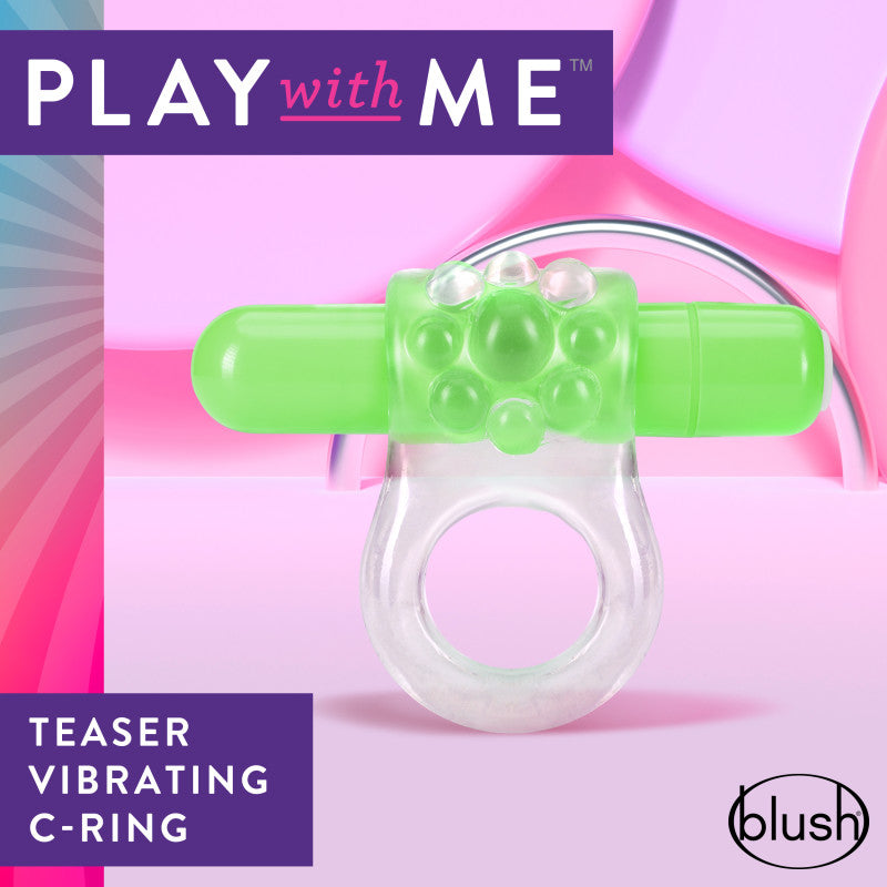 Play With Me Teaser Vibrating C-Ring - G-(bl-74122)