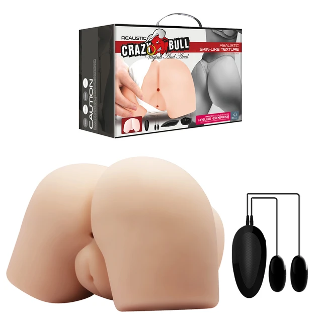 Realistic Vibrating Ass Pussy Torso Masturbator Men Masturbation Sex Toy