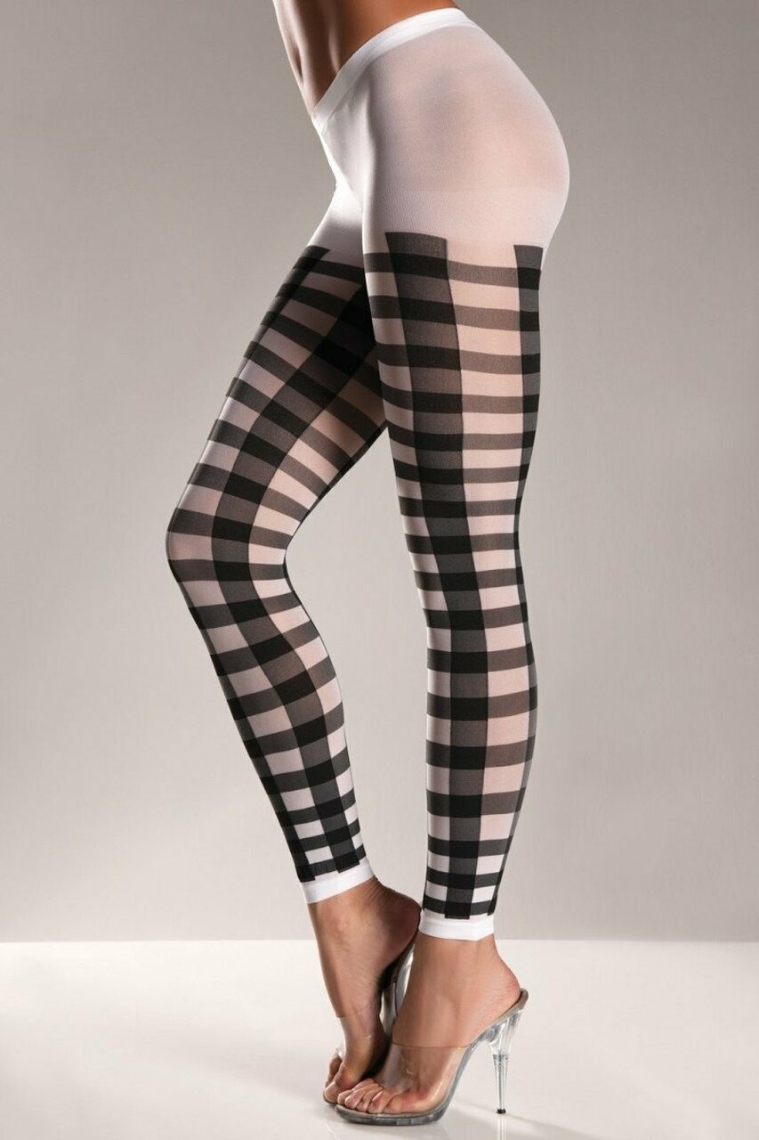 BeWicked Black Lattice Work Pattern Pantyhose