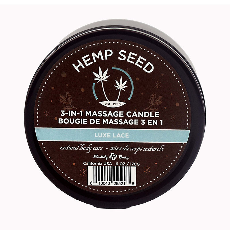 Hemp Seed 3-In-1 Massage Candle - Luxe Lace-(hsch022b)