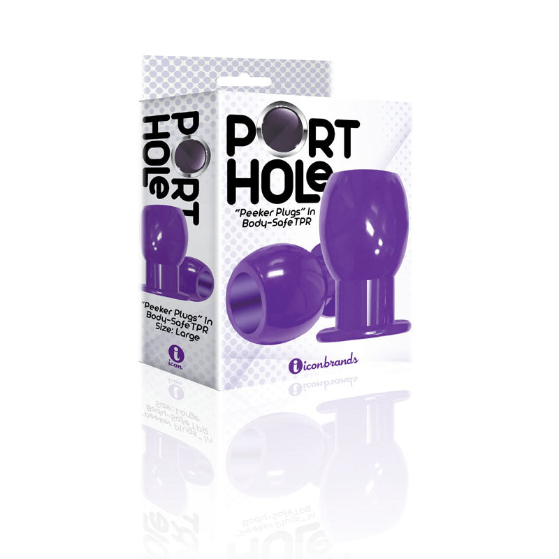 The 9's Port Hole, Hollow Butt Plug-(ic2696)