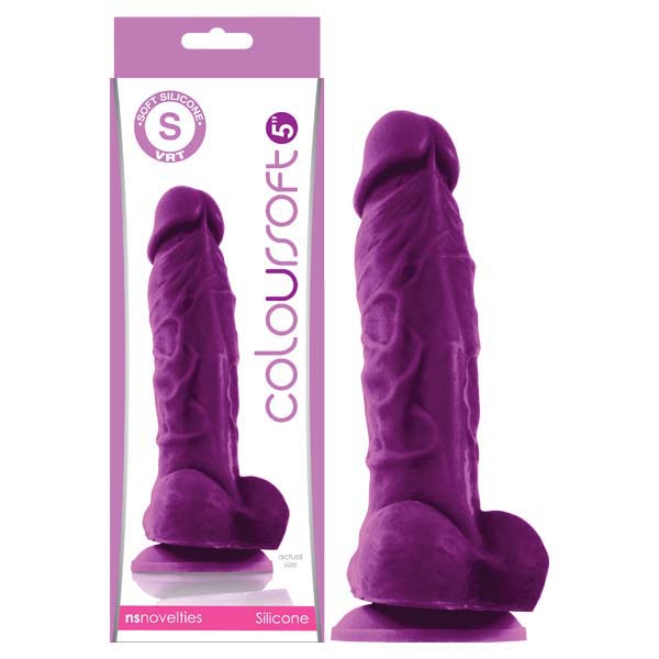ColourSoft - 5'' Soft Dildo-(nsn-0410-25)
