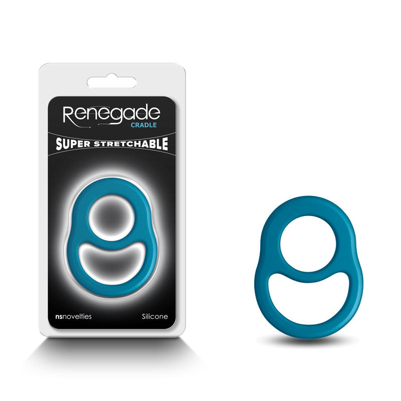 Renegade Cradle - Teal - Teal Cock & Balls Ring - NSN-1112-27