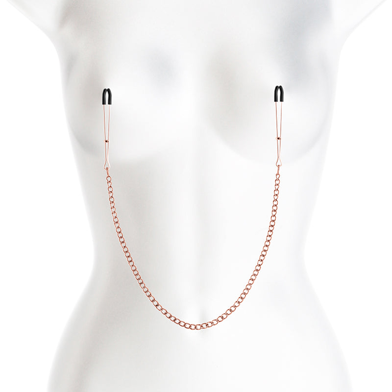 Bound Nipple Clamps - DC3 - Rose Gold-(nsn-1303-12)