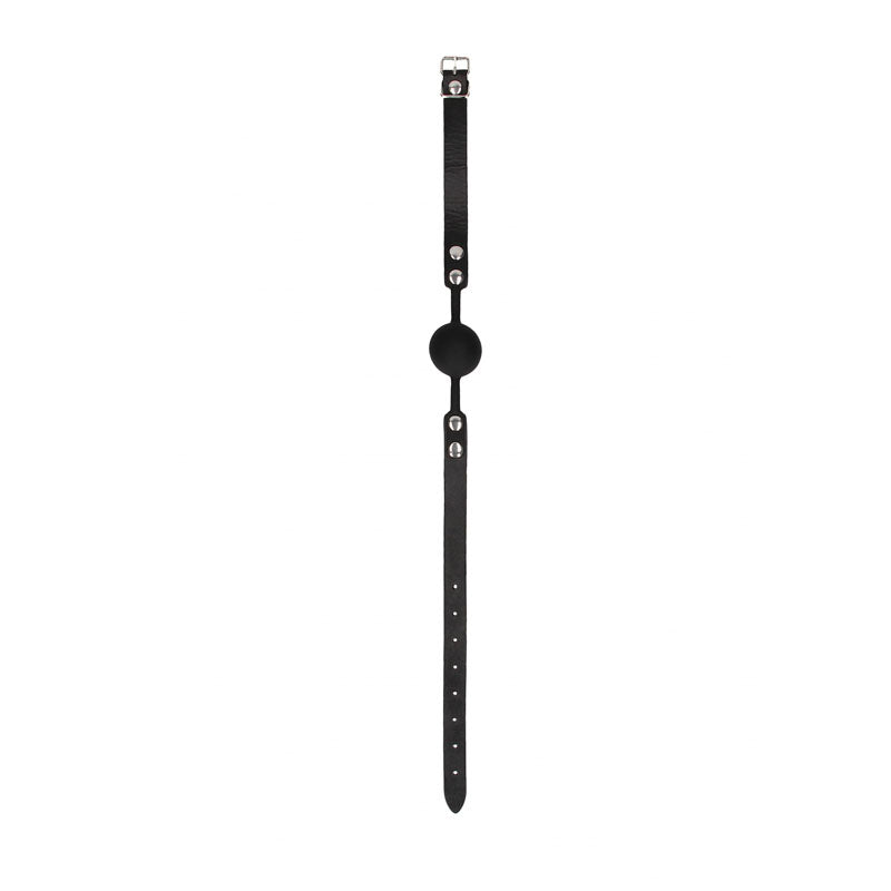 OUCH! BW Silicone Ball Gag with Adjustable Straps-(ou676blk)
