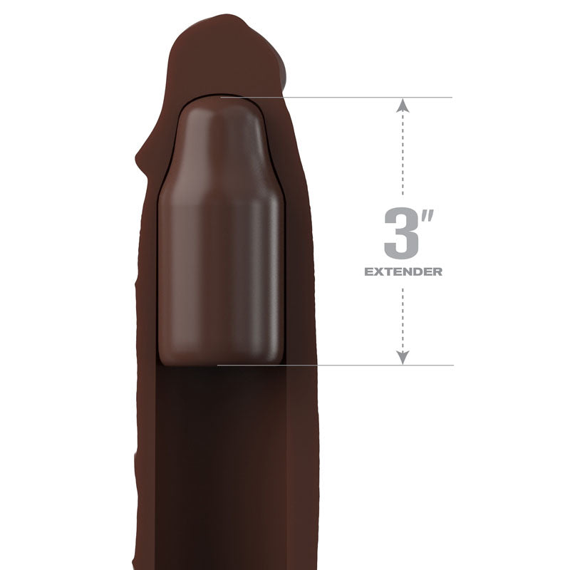 Fantasy X-Tensions Elite 3'' Extension with Strap - Brown-(pd4157-29)