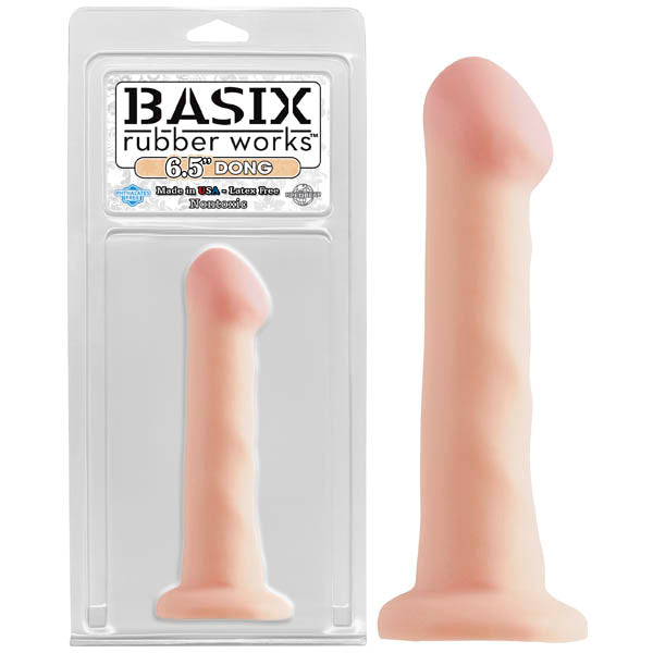 Basix Rubber Works 6.5'' Dong With Suction Cup - Flesh 16.5 cm (6.5'') Dong - Early2bed