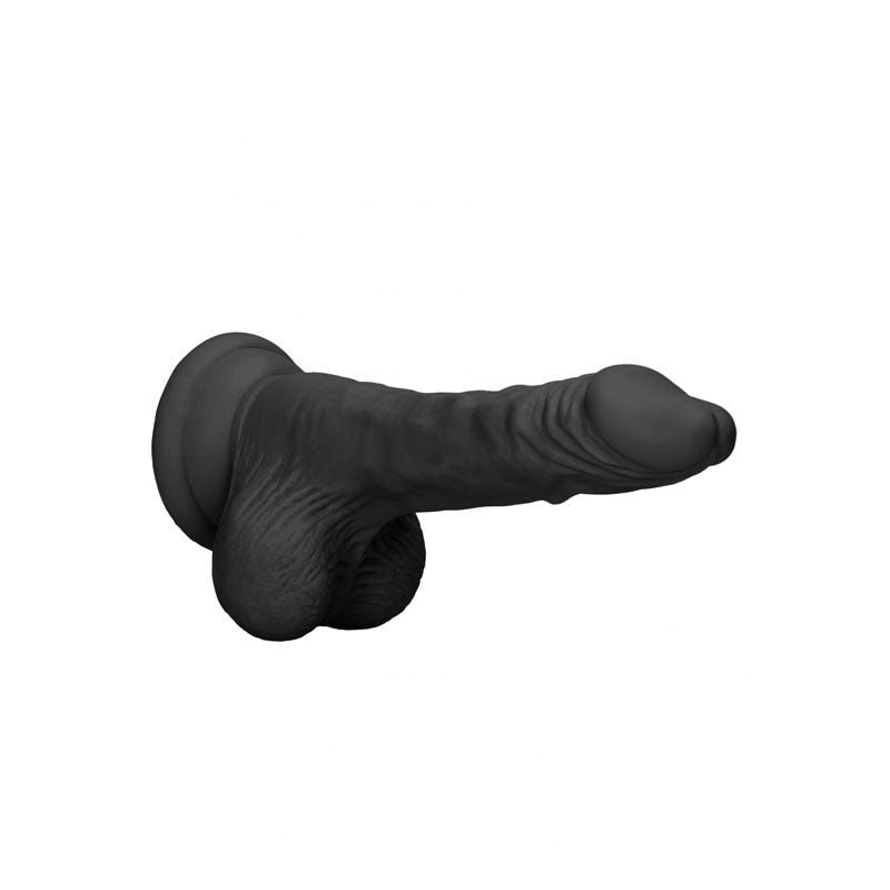 REALROCK 7'' Realistic Dildo With Balls-(rea094blk)