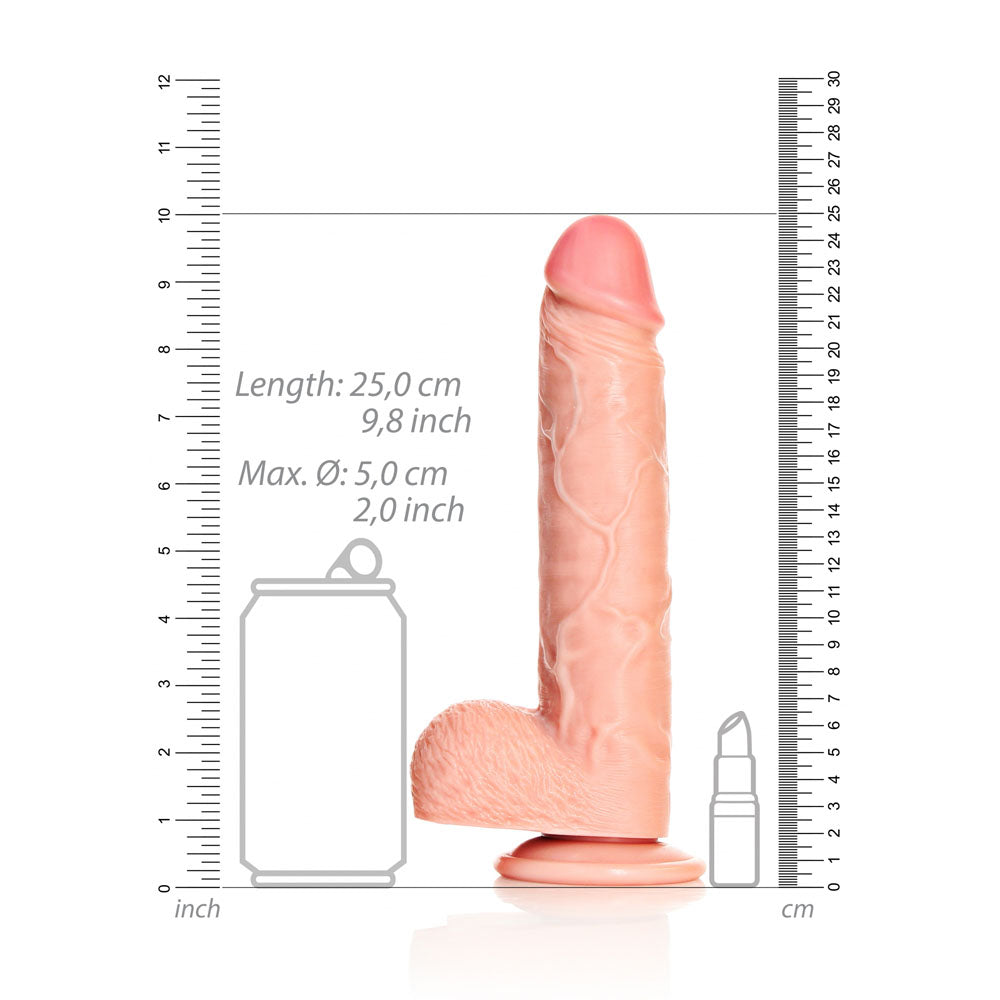 REALROCK Straight Realistic Dildo with Balls - 23 cm-(rea126fle)