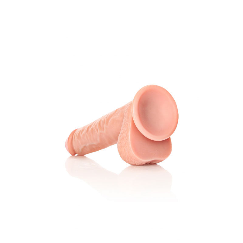 REALROCK Straight Realistic Dildo with Balls - 25.5 cm-(rea127fle)