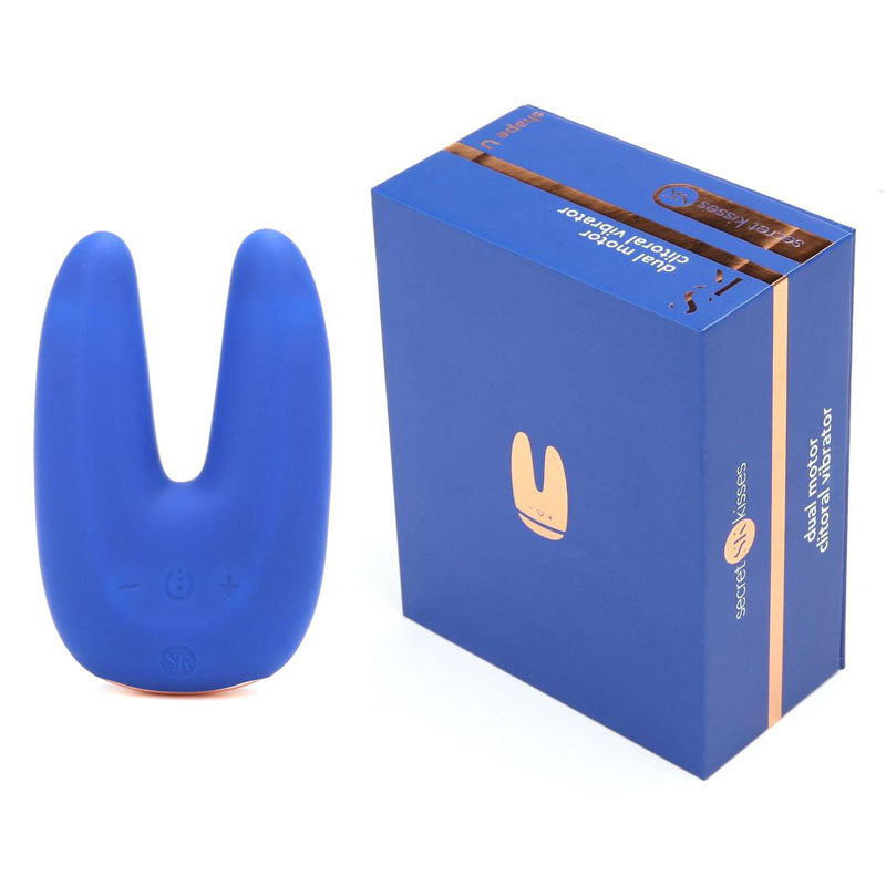 Secret Kisses Dual Motor Vibrator-(sk-1015-blu)