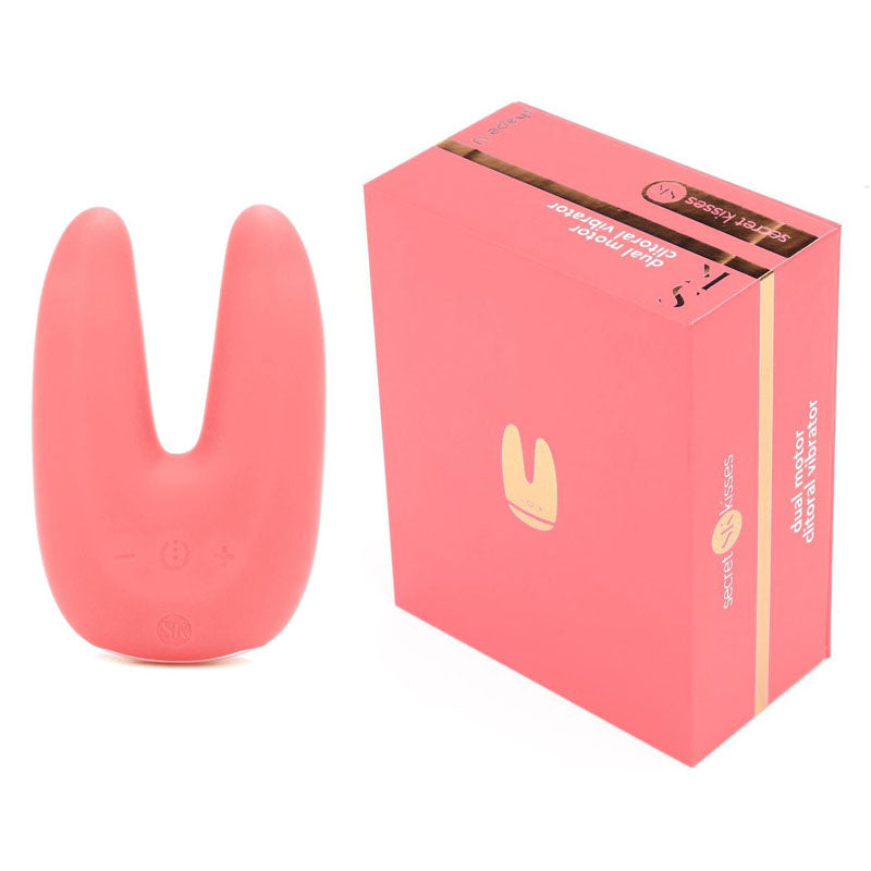 Secret Kisses Dual Motor Vibrator-(sk-1015-coral)
