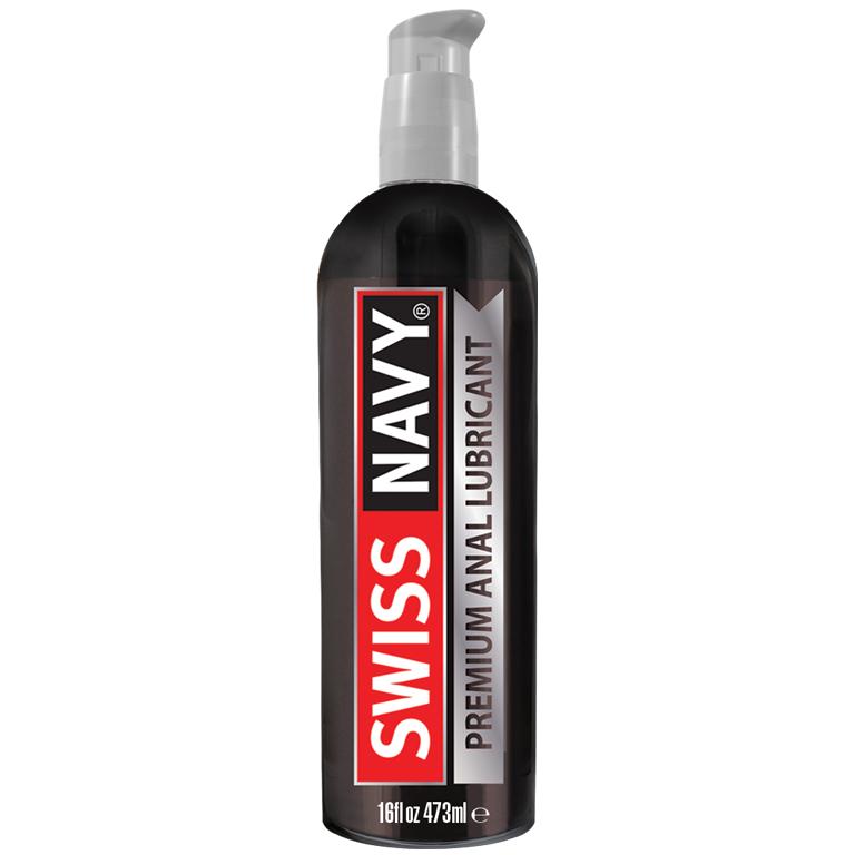 Swiss Navy Premium Anal Lubricant - Premium Silicone Anal Lubricant 473 ml (16 oz) Bottle