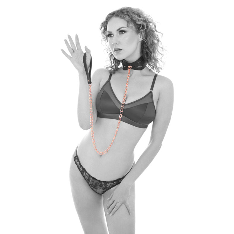 Sex & Mischief Brat Collar & Leash-(ss09841)