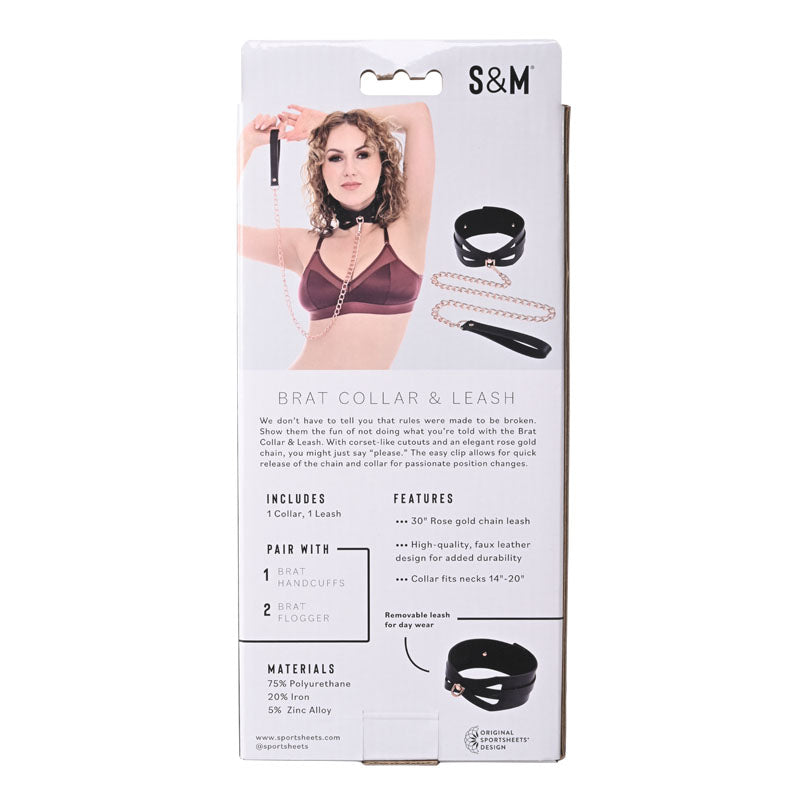 Sex & Mischief Brat Collar & Leash-(ss09841)