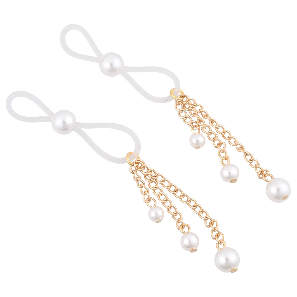 Sex & Mischief Pearl Nipple Ties-(ss09858)