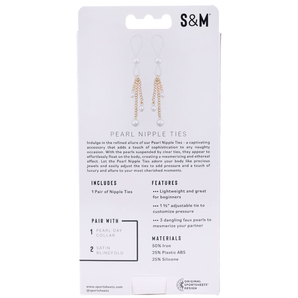Sex & Mischief Pearl Nipple Ties-(ss09858)
