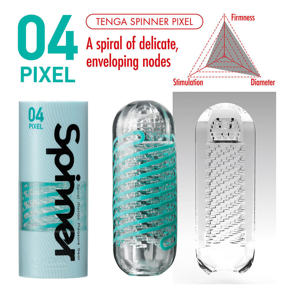 New Tenga Spinner #4 Pixel Male Masturbator Masturbation Stroker Japan Men Sex Toy - Early2bed
