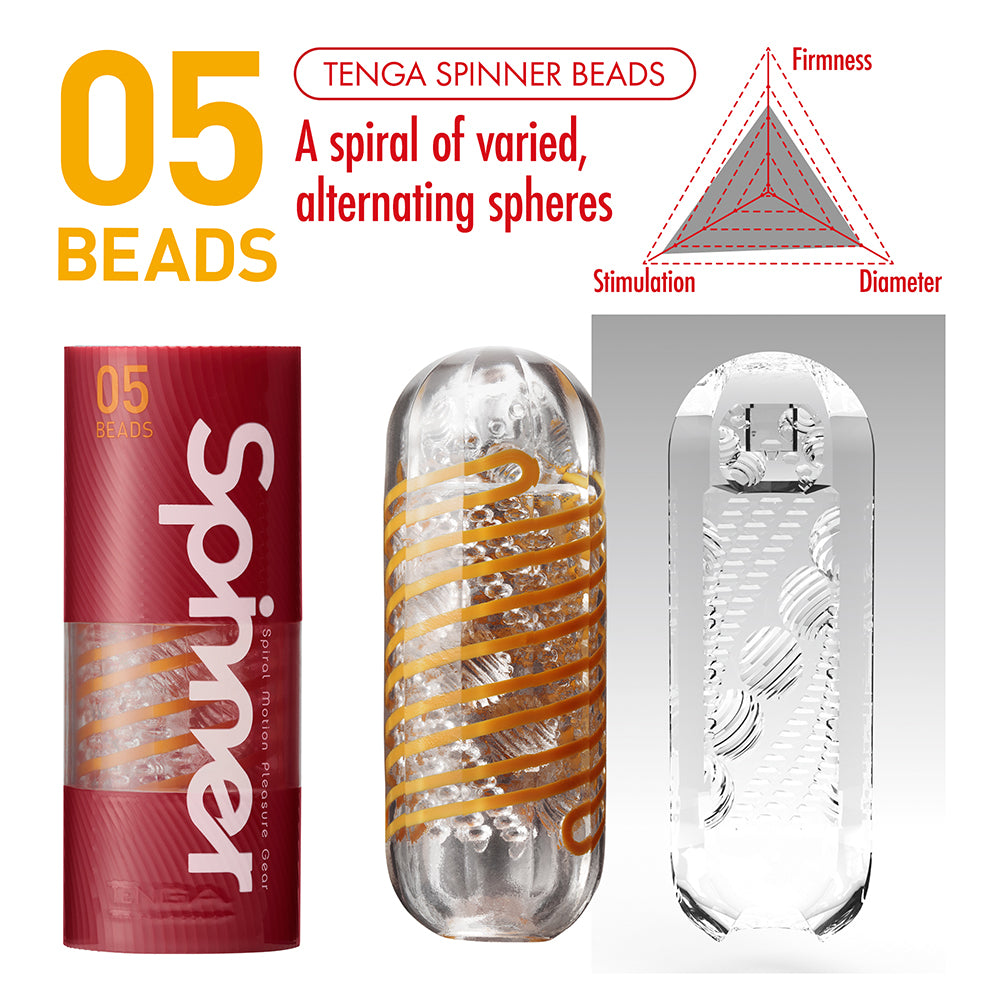 New Tenga Spinner #5 Beads Male Masturbator Masturbation Stroker Japan Men Sex Toy - Early2bed