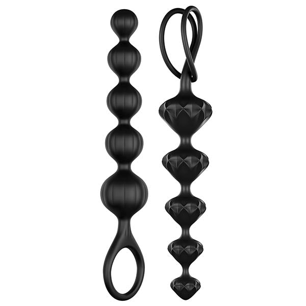 Satisfyer Love Beads - Black 20.5 cm Anal Beads - Set of 2 - Early2bed