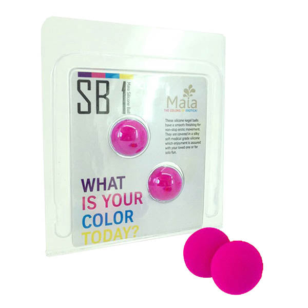 Maia Carrie - Neon Pink Kegel Balls - Set of 2 - Early2bed