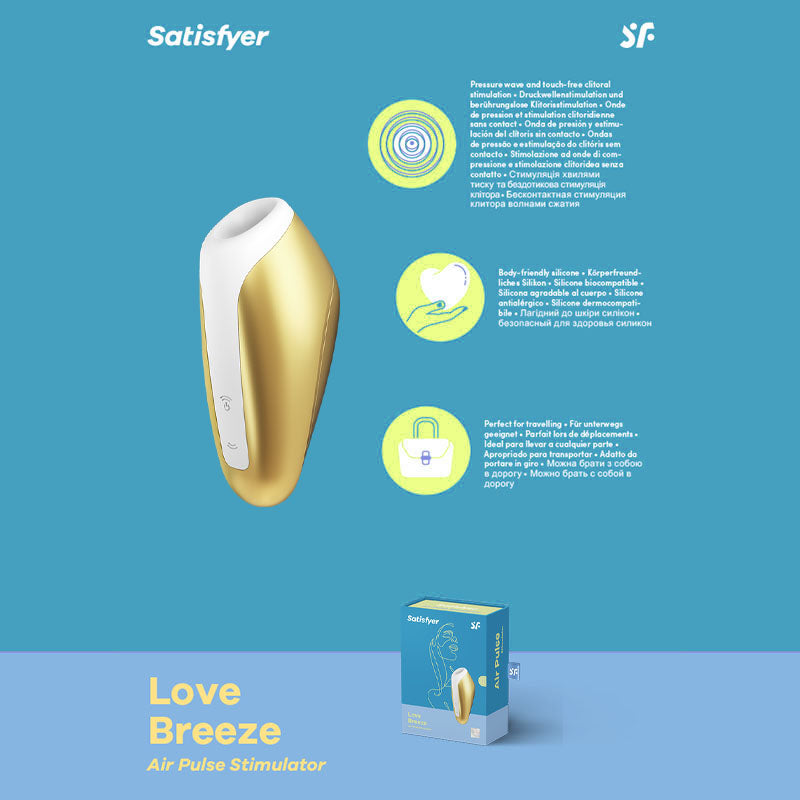 Satisfyer Love Breeze - Touch-Free USB-Rechargeable Clitoral Stimulator with Vibration - Early2bed