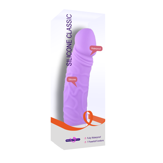 Silicone Classic - Purple 17 cm (6.75'') Vibrator