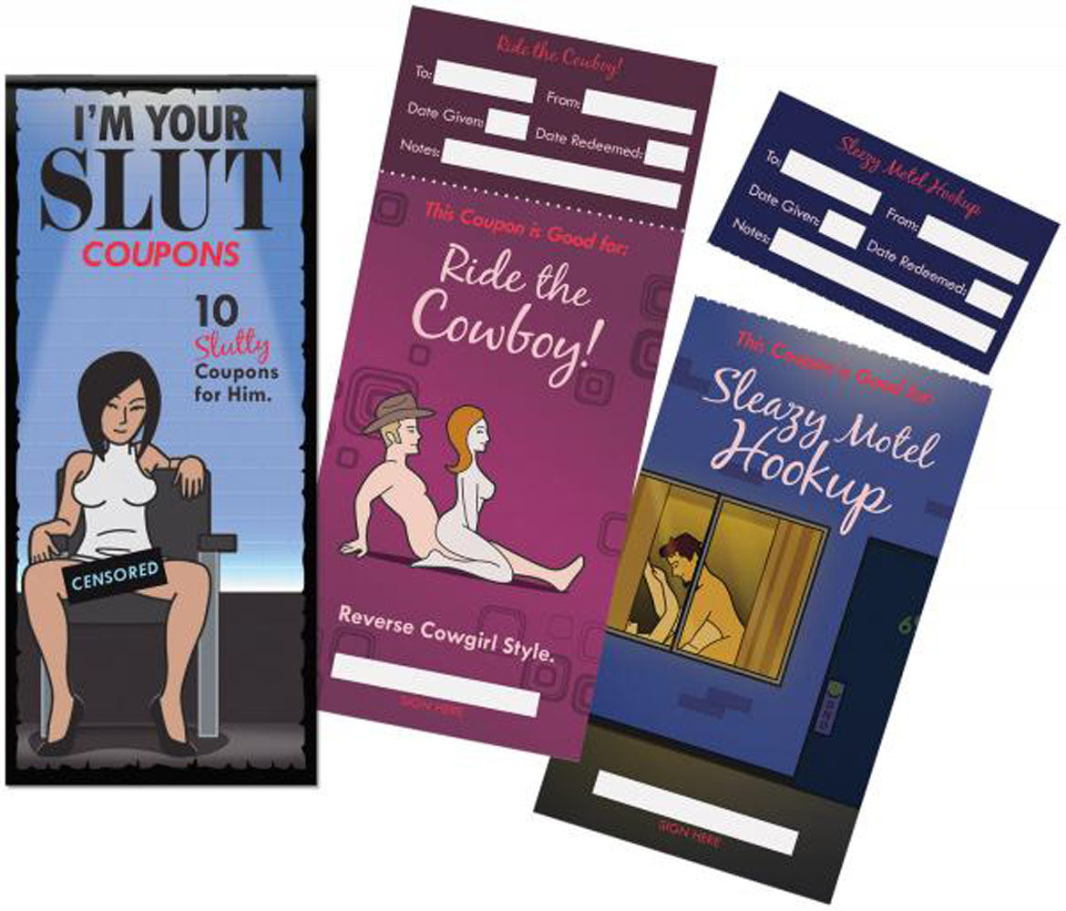 i'm Your Slut Coupons 10 Slutty Coupons For Him - Set of 10 Vouchers