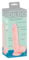 Medical Silicone 8.25" Dildo -  flesh