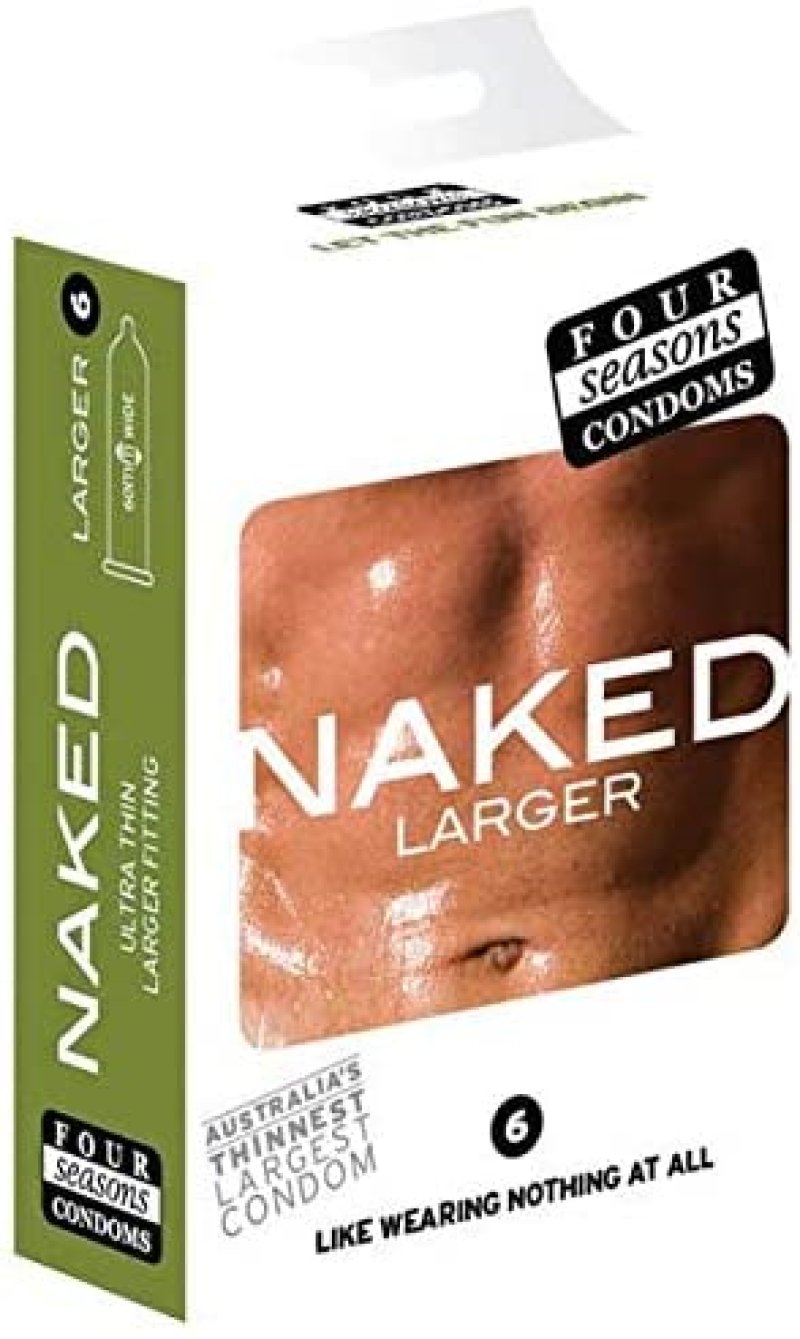 Four Seasons Large Naked Condoms 6 Pack