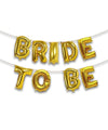 GOLD 'Bride To Be' Foil Balloon Banner